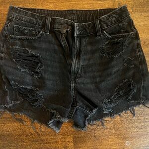 AE high wasted mom jeans shorts